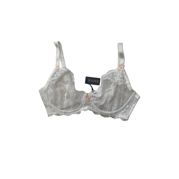 Fig Leaves Juliette Lace Underwire Bra Delicate Honeymoon 34F - Picture 2 of 6